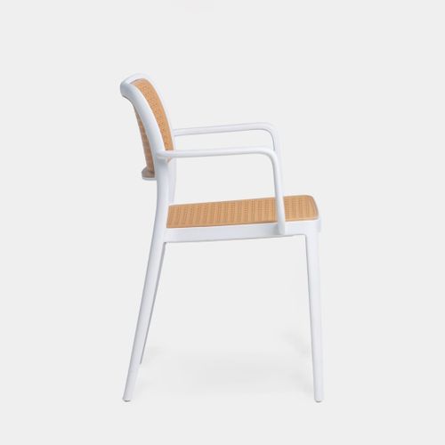 Chaise D'extérieur En Plastique Blanco-natural 57x81cm