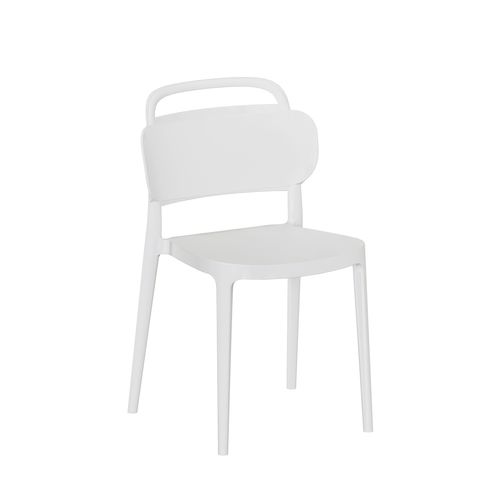Chaise D'extérieur En Plastique Blanc 47x78cm
