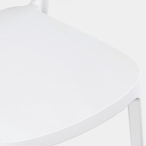 Chaise D'extérieur En Plastique Blanc 47x78cm