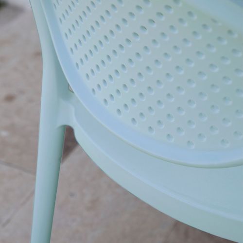 Chaise D'extérieur En Plastique Menthe 43x80cm