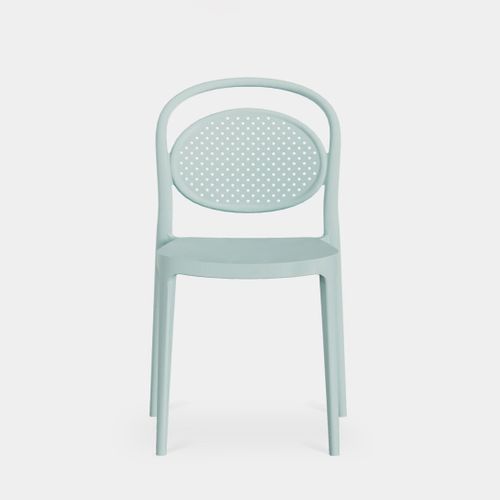Chaise D'extérieur En Plastique Menthe 43x80cm