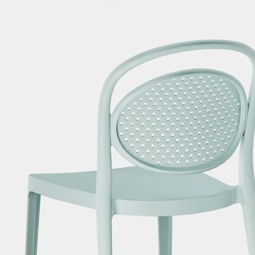 Chaise D'extérieur En Plastique Menthe 43x80cm