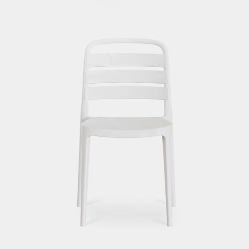 Chaise D'extérieur En Plastique Blanc 42x80cm