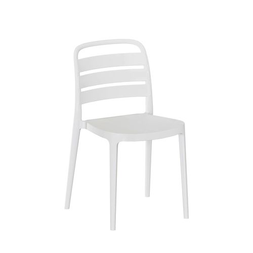 Chaise D'extérieur En Plastique Blanc 42x80cm