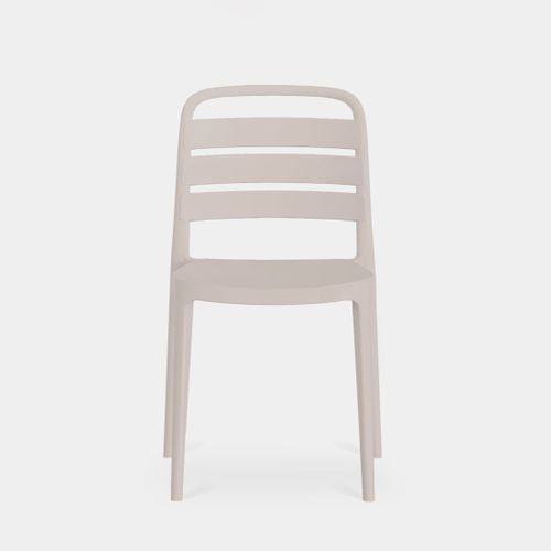 Chaise D'extérieur En Plastique Beige 42x80cm