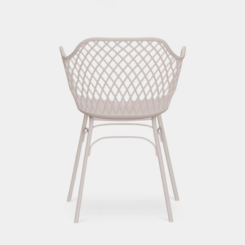 Chaise D'extérieur En Plastique Beige 59x72cm