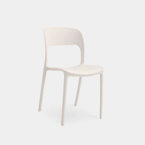 Chaise D'extérieur En Plastique Beige 46x83cm