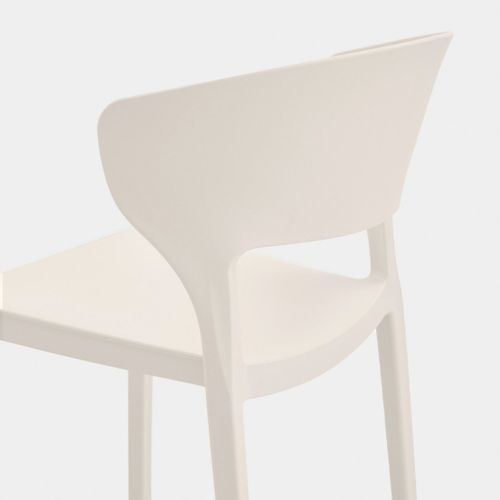 Chaise D'extérieur En Plastique Beige 48x76cm