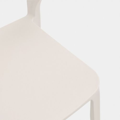 Chaise D'extérieur En Plastique Beige 48x76cm