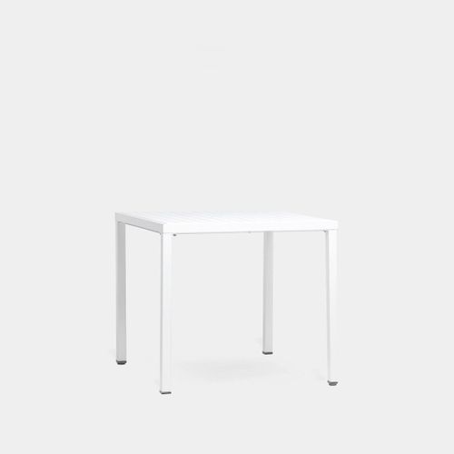 Table Fixe En Polypropylène Blanc 84x76cm