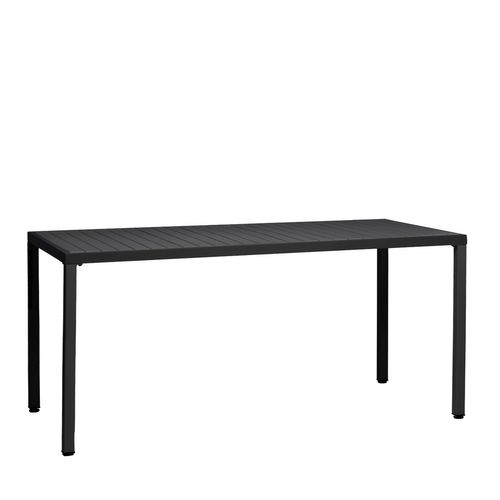 Table Fixe En Polypropylène Gris Anthracite 165x76cm