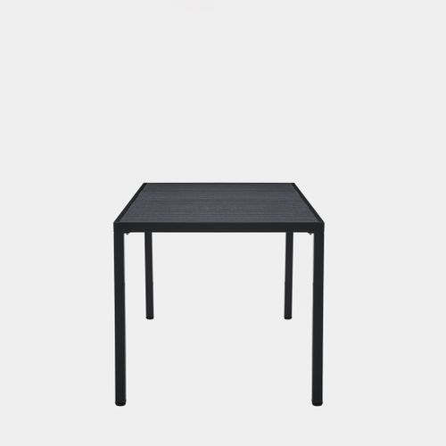 Table Fixe En Polypropylène Gris Anthracite 165x76cm