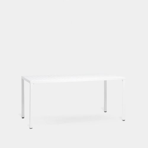 Table Fixe En Polypropylène Blanc 165x76cm
