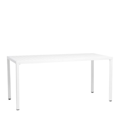 Table Fixe En Polypropylène Blanc 165x76cm
