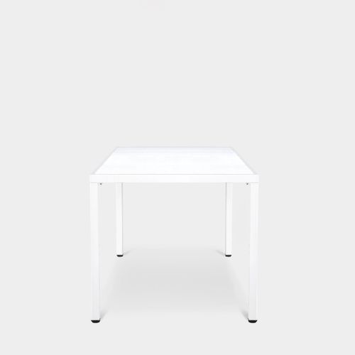 Table Fixe En Polypropylène Blanc 165x76cm