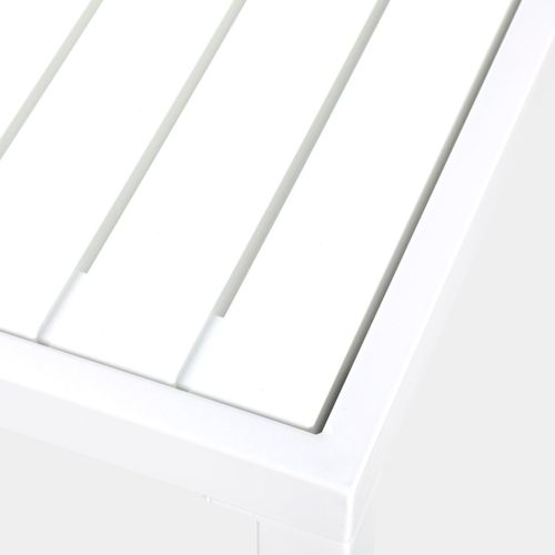 Table Fixe En Polypropylène Blanc 165x76cm