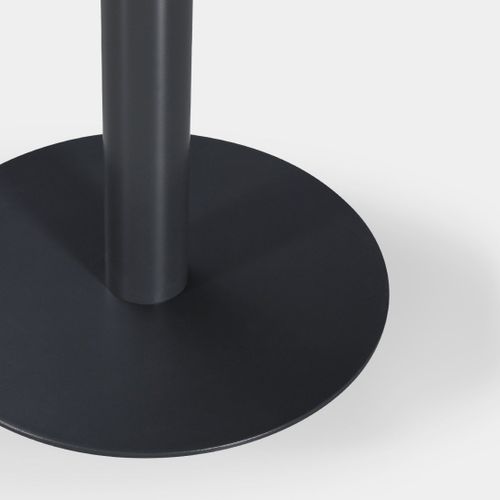 Table Fixe En Métal Gris Anthracite 60x76cm