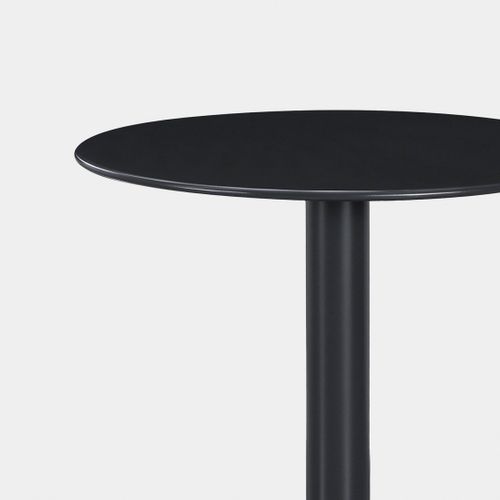 Table Fixe En Métal Gris Anthracite 60x76cm