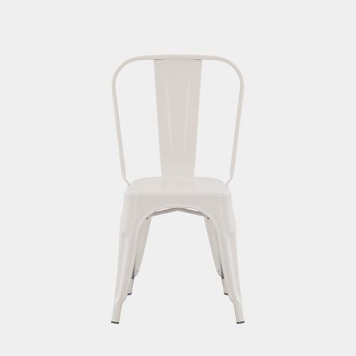 Chaise D'extérieur En Métal Beige 46x85cm