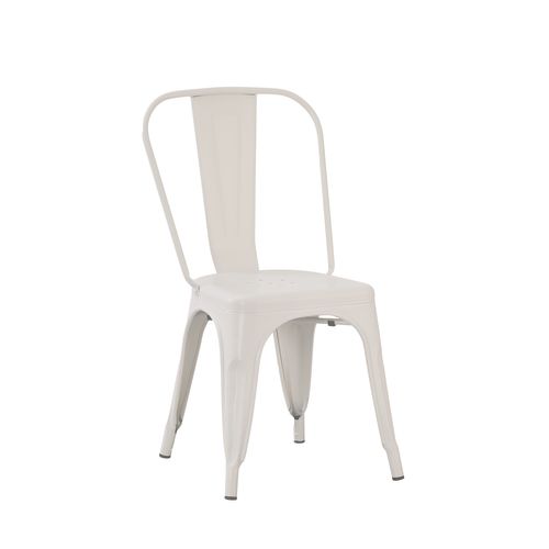 Chaise D'extérieur En Métal Beige 46x85cm