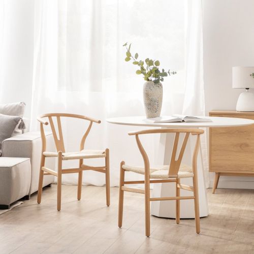 Chaise De Salle à Manger En Bois Naturel 51x74cm