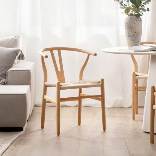 Chaise De Salle à Manger En Bois Naturel 51x74cm