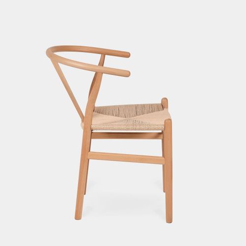 Chaise De Salle à Manger En Bois Naturel 51x74cm