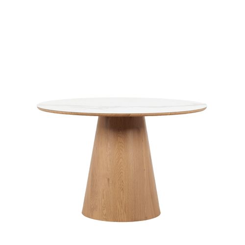 Table Fixe En Céramique Blanc 115x75cm