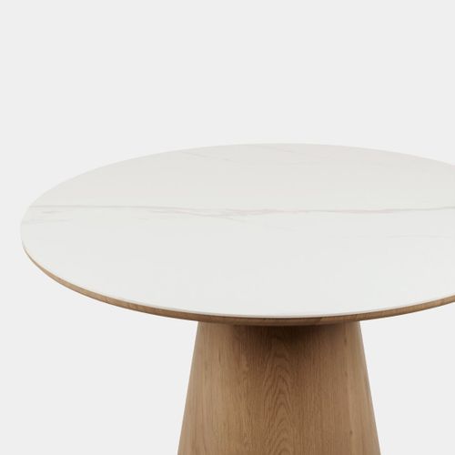 Table Fixe En Céramique Blanc 115x75cm