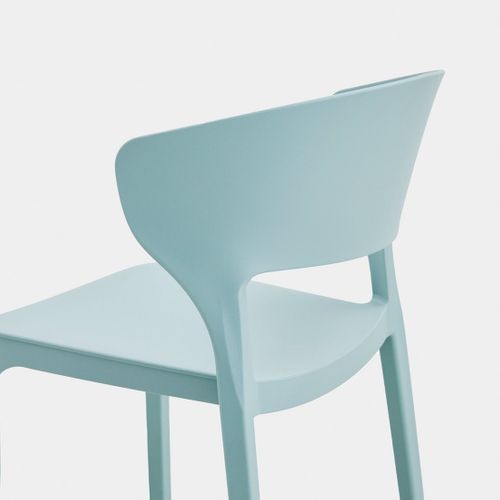 Chaise D'extérieur En Plastique Menthe 48x76cm