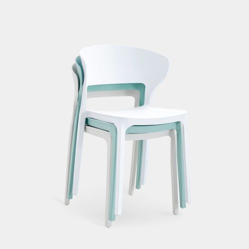 Chaise D'extérieur En Plastique Menthe 48x76cm