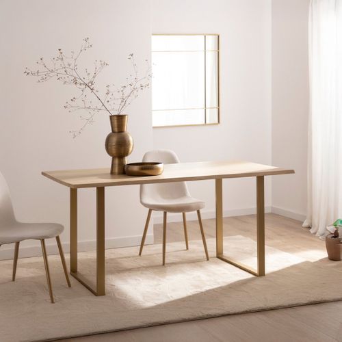 Table Fixe En Bois Naturel 160x76cm
