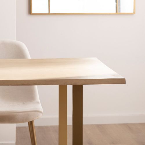 Table Fixe En Bois Naturel 160x76cm