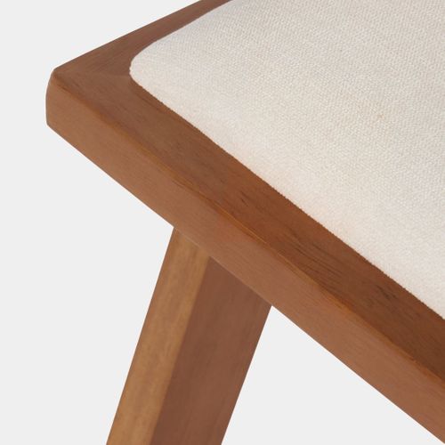 Chaise De Salle à Manger En Bois Beige-noyer 61x79cm