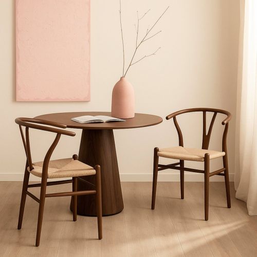 Chaise De Salle à Manger En Bois Noyer 51x74cm