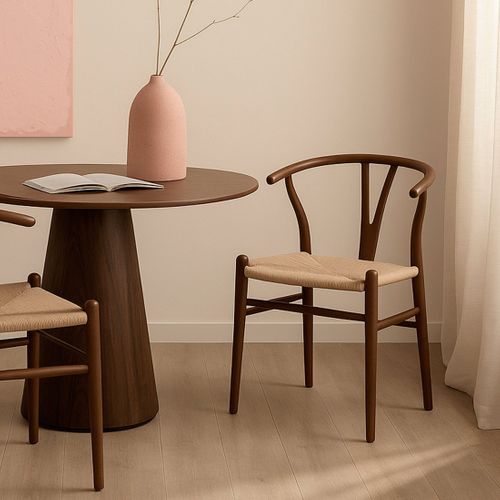 Chaise De Salle à Manger En Bois Noyer 51x74cm