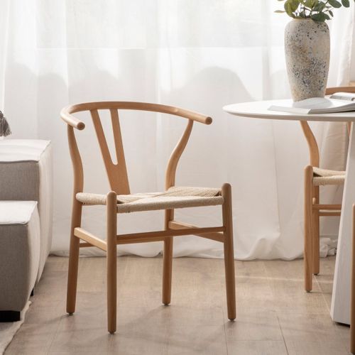 Chaise De Salle à Manger En Bois Naturel 51x74cm