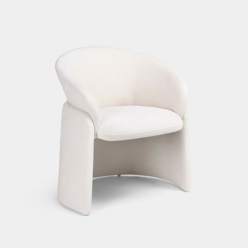 Chaise De Salle à Manger En Tissu Beige 72x77cm