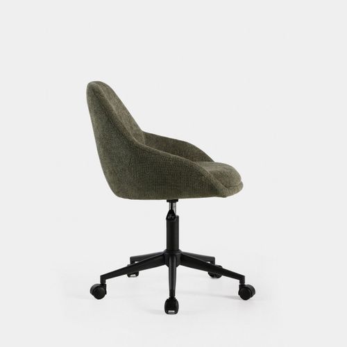 Chaise De Bureau En Tissu Vert Foncé 57x78cm