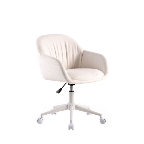 Chaise De Bureau En Tissu Beige 56x78cm