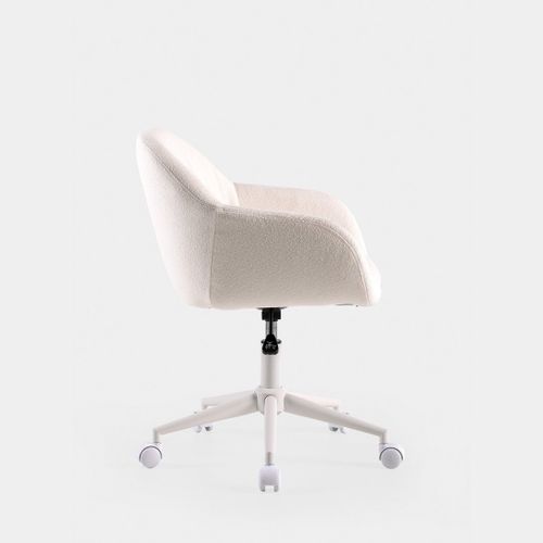 Chaise De Bureau En Tissu Beige 56x78cm