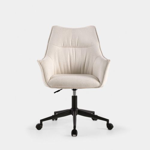 Chaise De Bureau En Tissu Beige 63x88cm