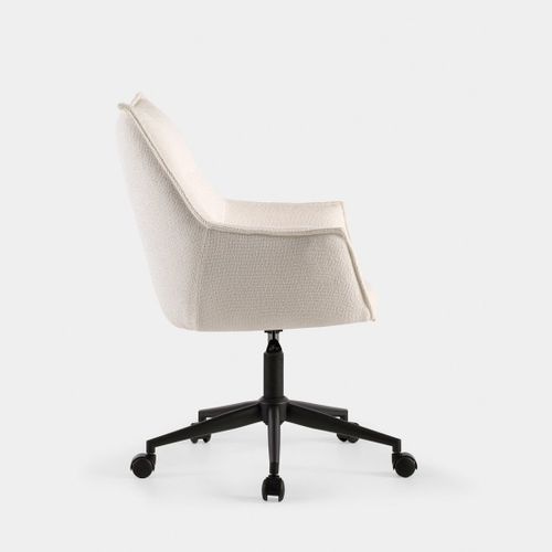 Chaise De Bureau En Tissu Beige 63x88cm