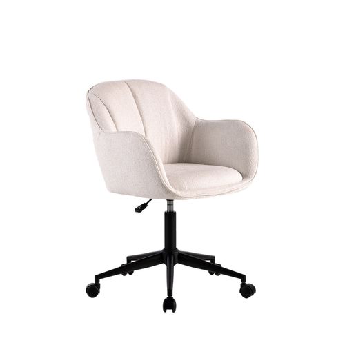 Chaise De Bureau En Tissu Beige 62x80cm