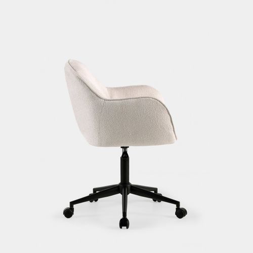 Chaise De Bureau En Tissu Beige 62x80cm