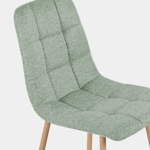 Chaise De Salle à Manger En Tissu Menthe 43x88cm