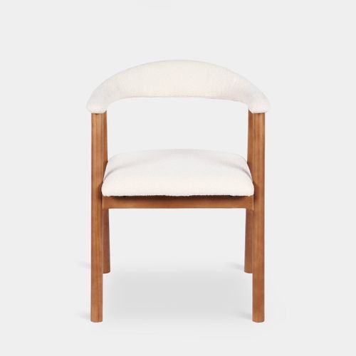 Lot De 2 Chaises De Salle à Manger En Bois Beige 58x79cm