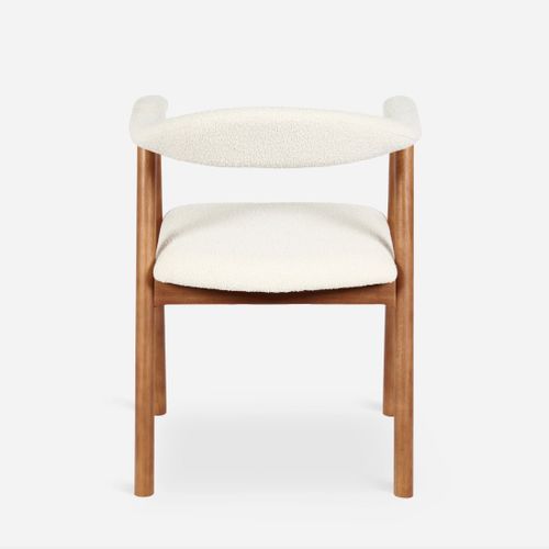 Lot De 2 Chaises De Salle à Manger En Bois Beige 58x79cm