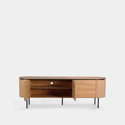 Meuble TV En Bois Naturel 160x55cm