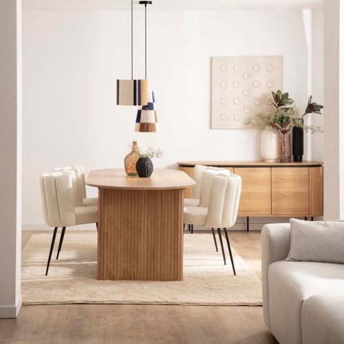 Buffet Bas En Bois Naturel 160x76cm